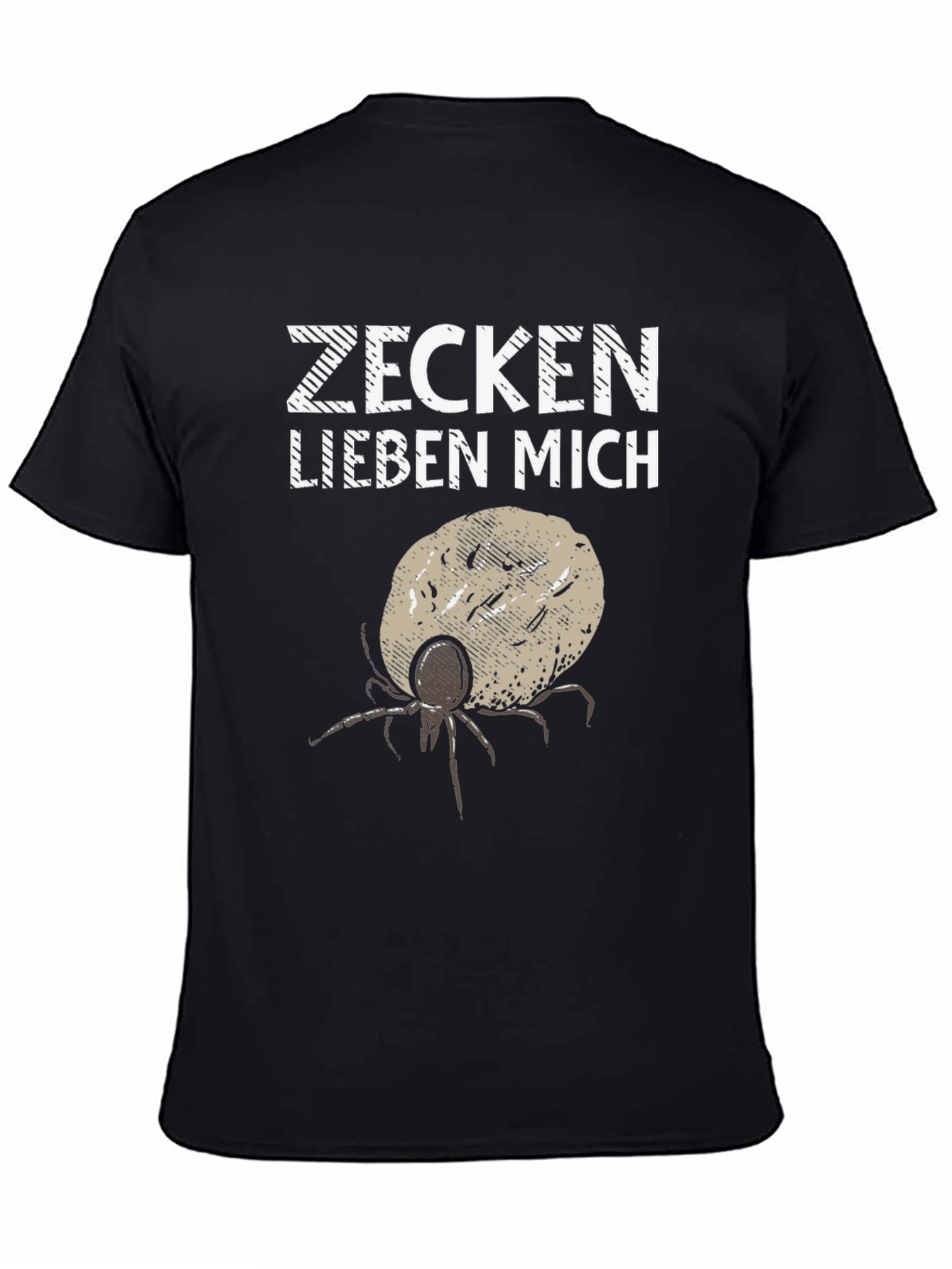 Zecken Lieben Mich Funny Tick Graphic Tee