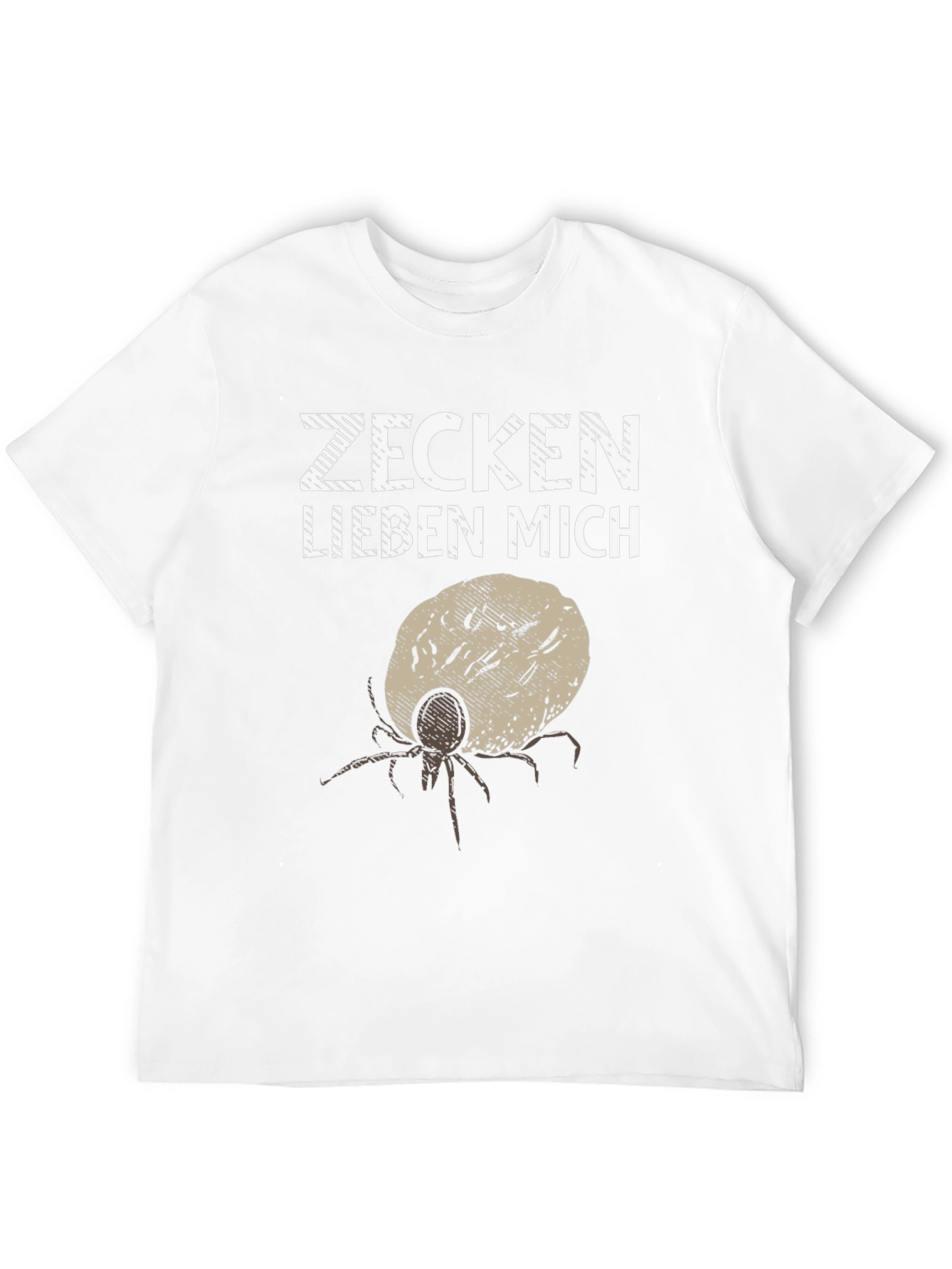 Zecken Lieben Mich Funny Tick Graphic Tee