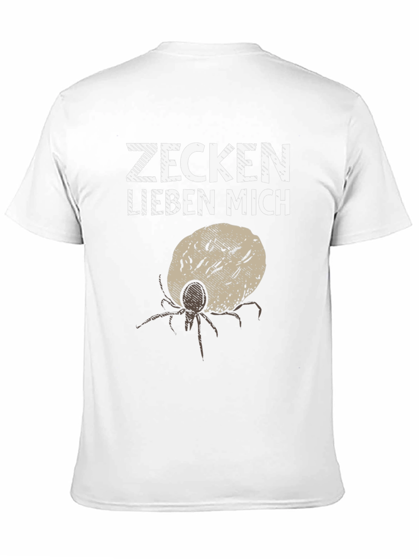 Zecken Lieben Mich Funny Tick Graphic Tee