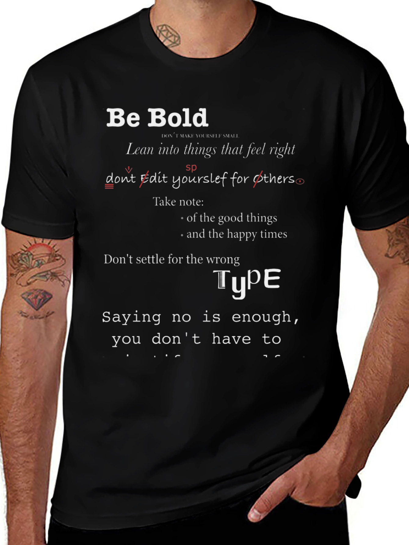 Be Bold Graphic Tee - Inspirational Unisex T-Shirt