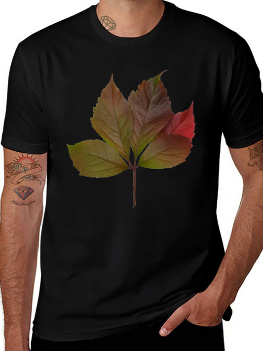 Autumn Leaf Graphic T-Shirt - Nature Inspired Design