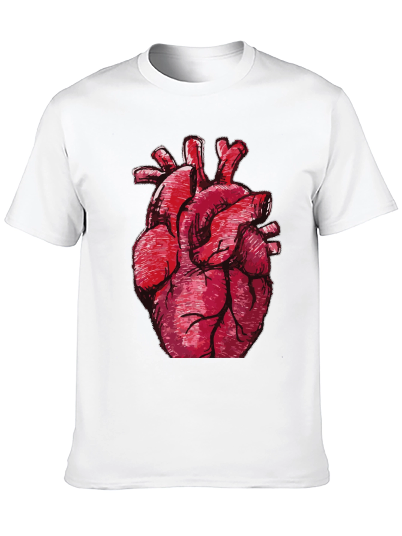 Anatomical Heart Graphic Black T-Shirt