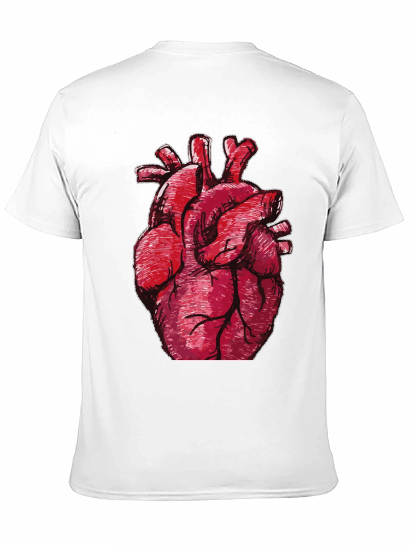 Anatomical Heart Graphic Black T-Shirt