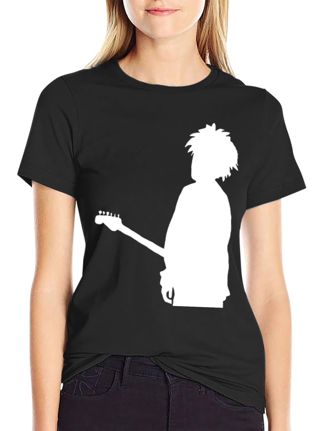 Silhouette Guitarist Graphic T-Shirt