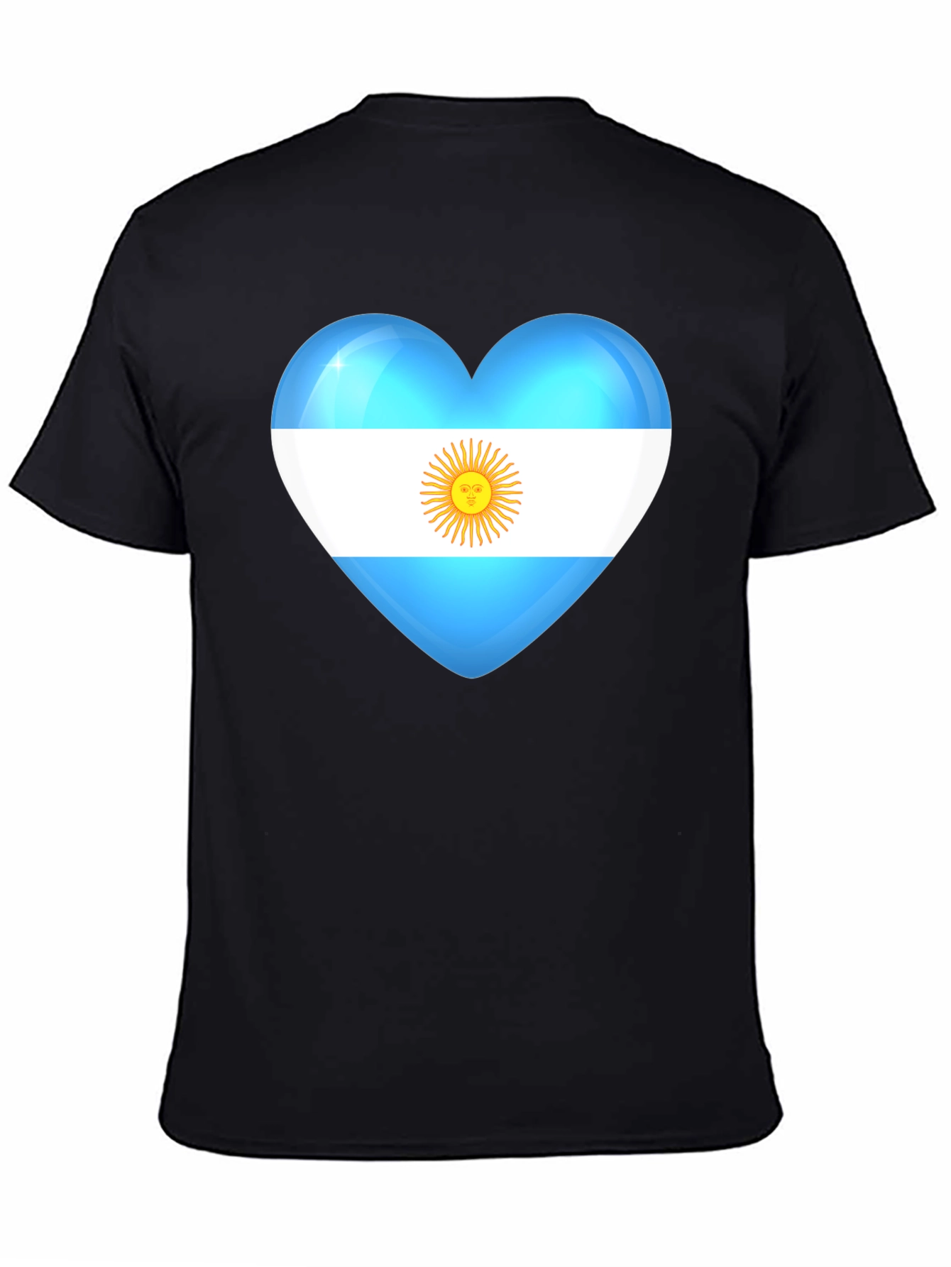 Argentina Heart Flag Graphic T-Shirt