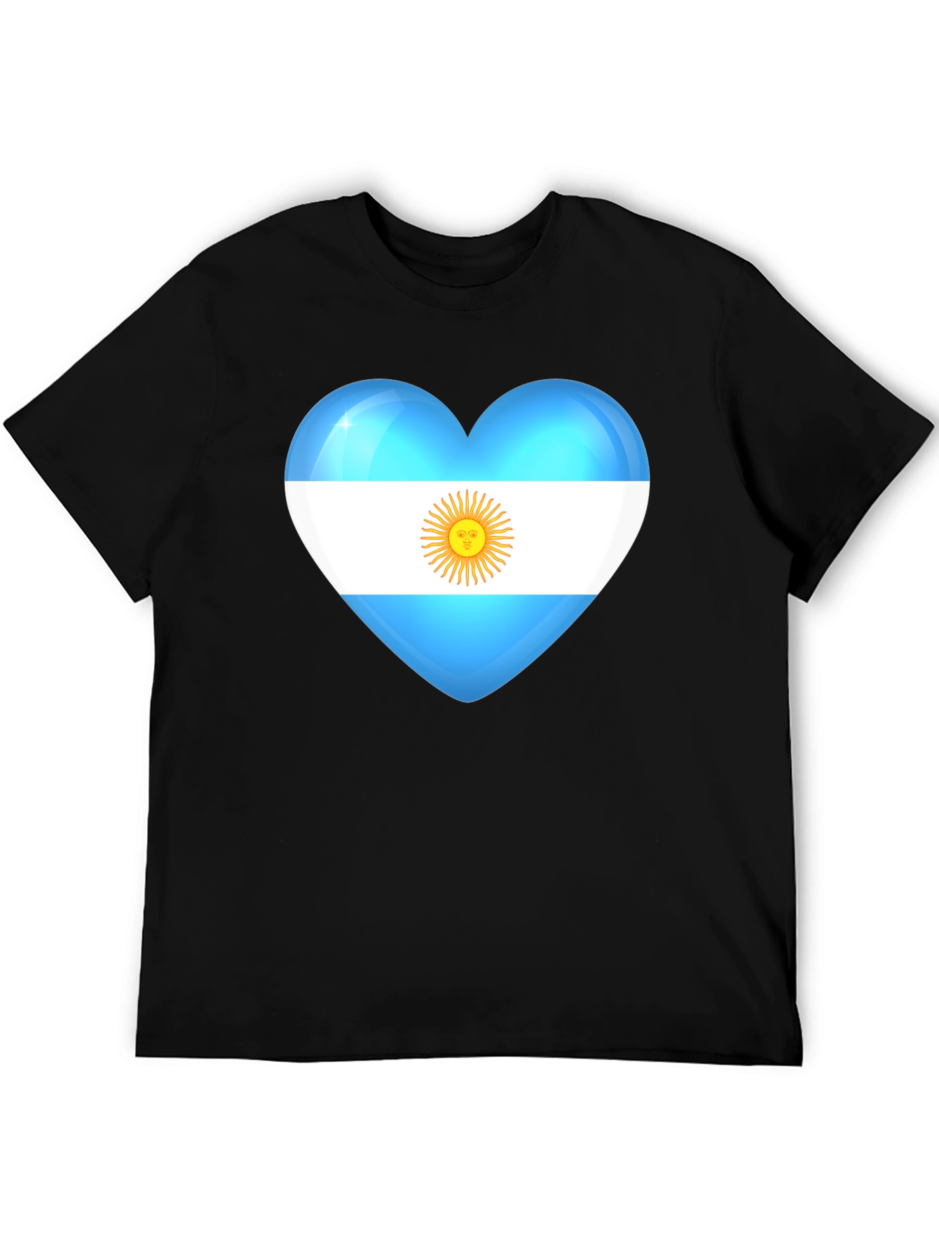 Argentina Heart Flag Graphic T-Shirt
