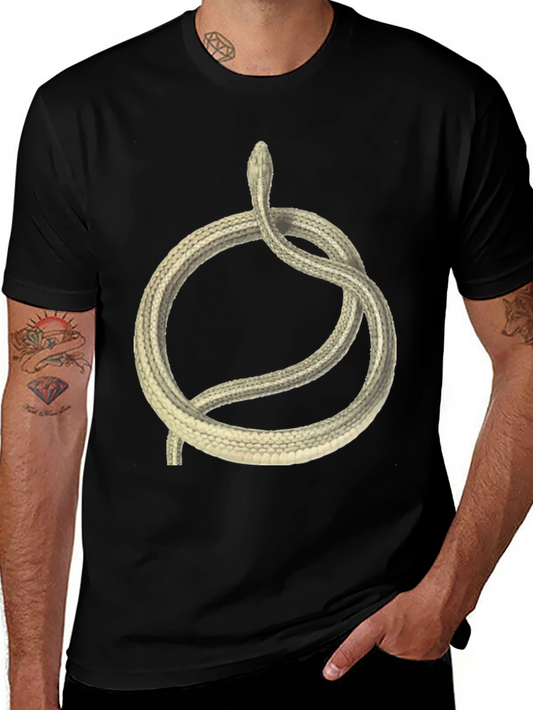 Snake Circle Graphic T-Shirt - Unique Animal Tee