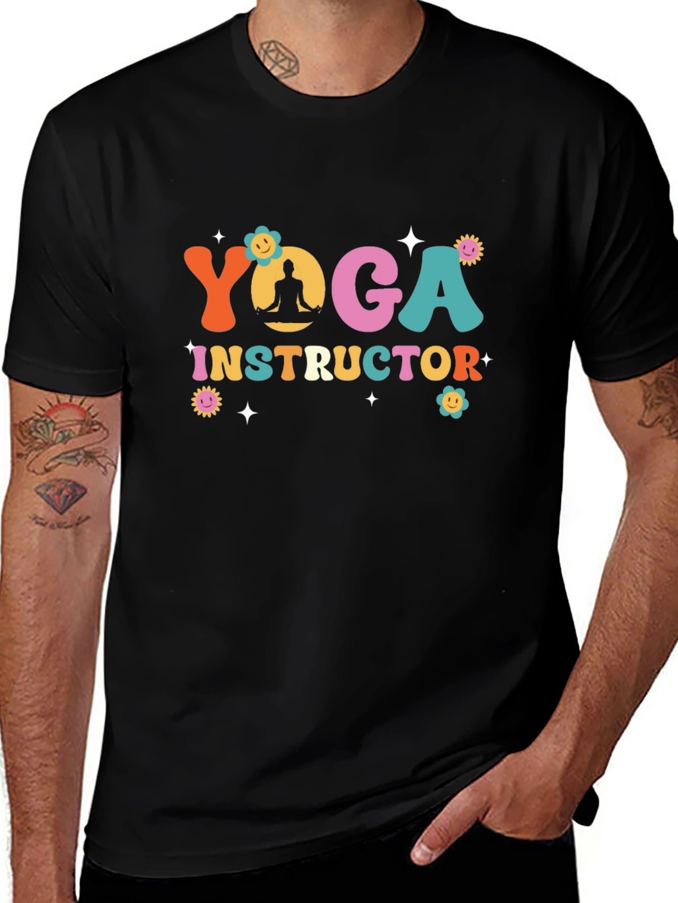 Yoga Instructor T-Shirt - Retro Design