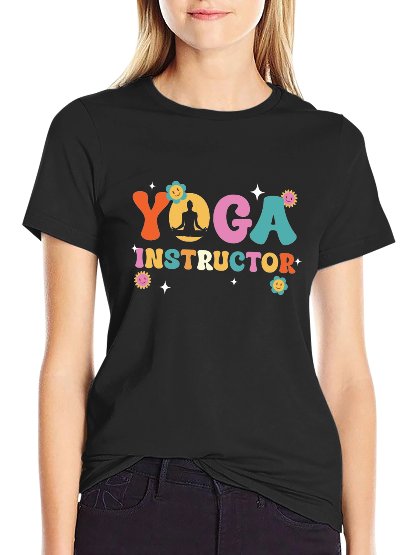 Yoga Instructor T-Shirt - Retro Design