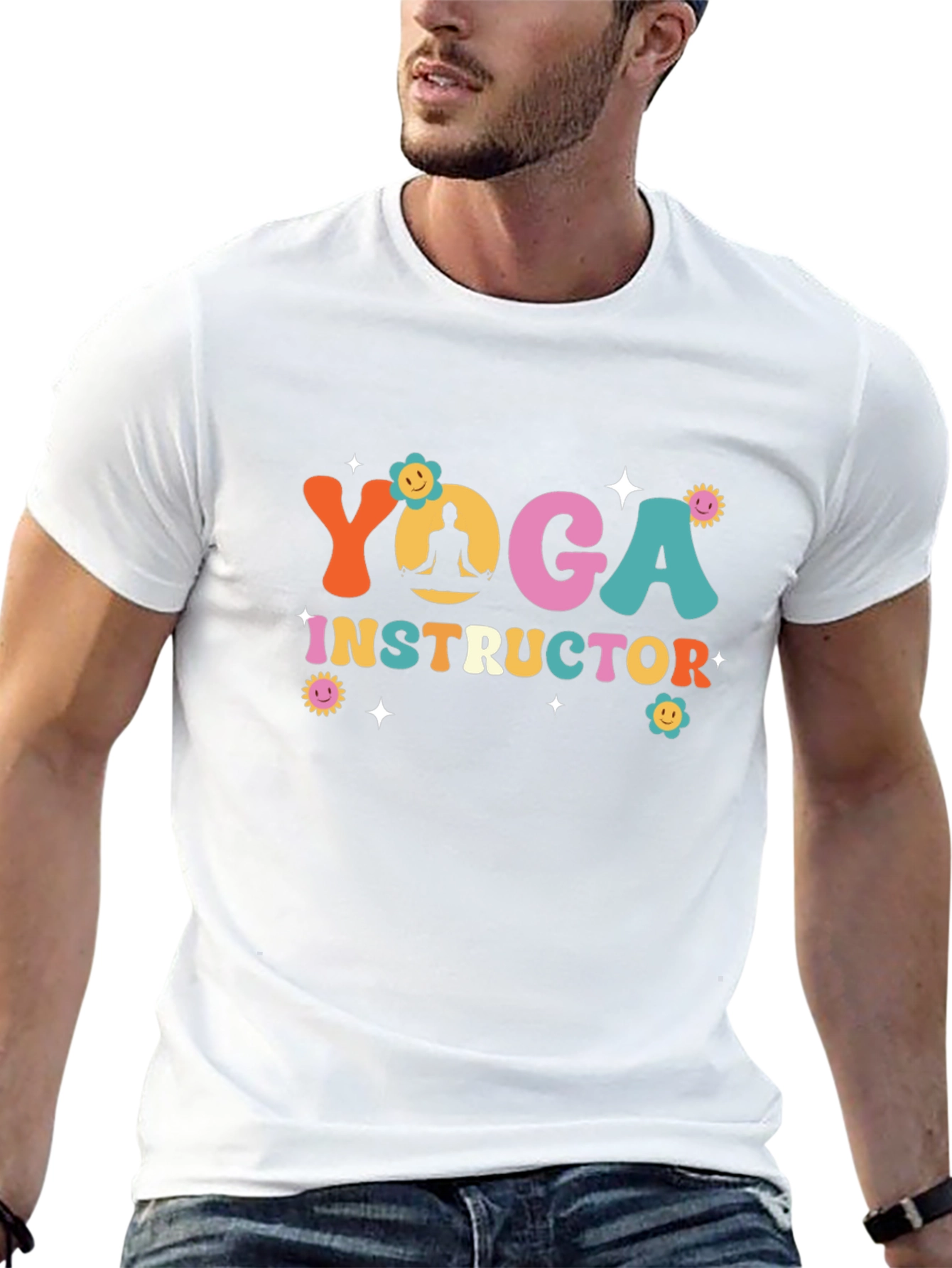 Yoga Instructor T-Shirt - Retro Design