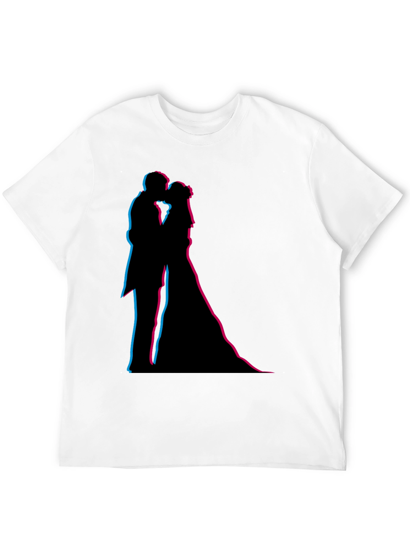 Silhouette Kiss Black T-Shirt