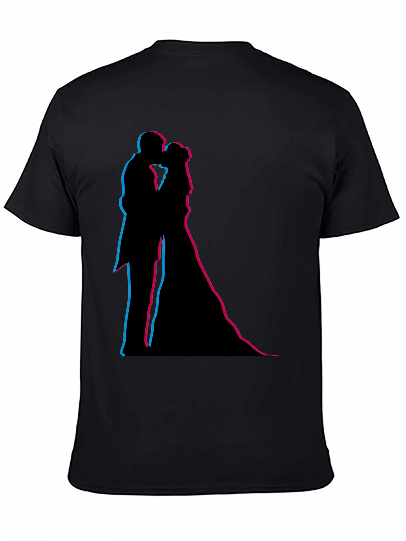 Silhouette Kiss Black T-Shirt