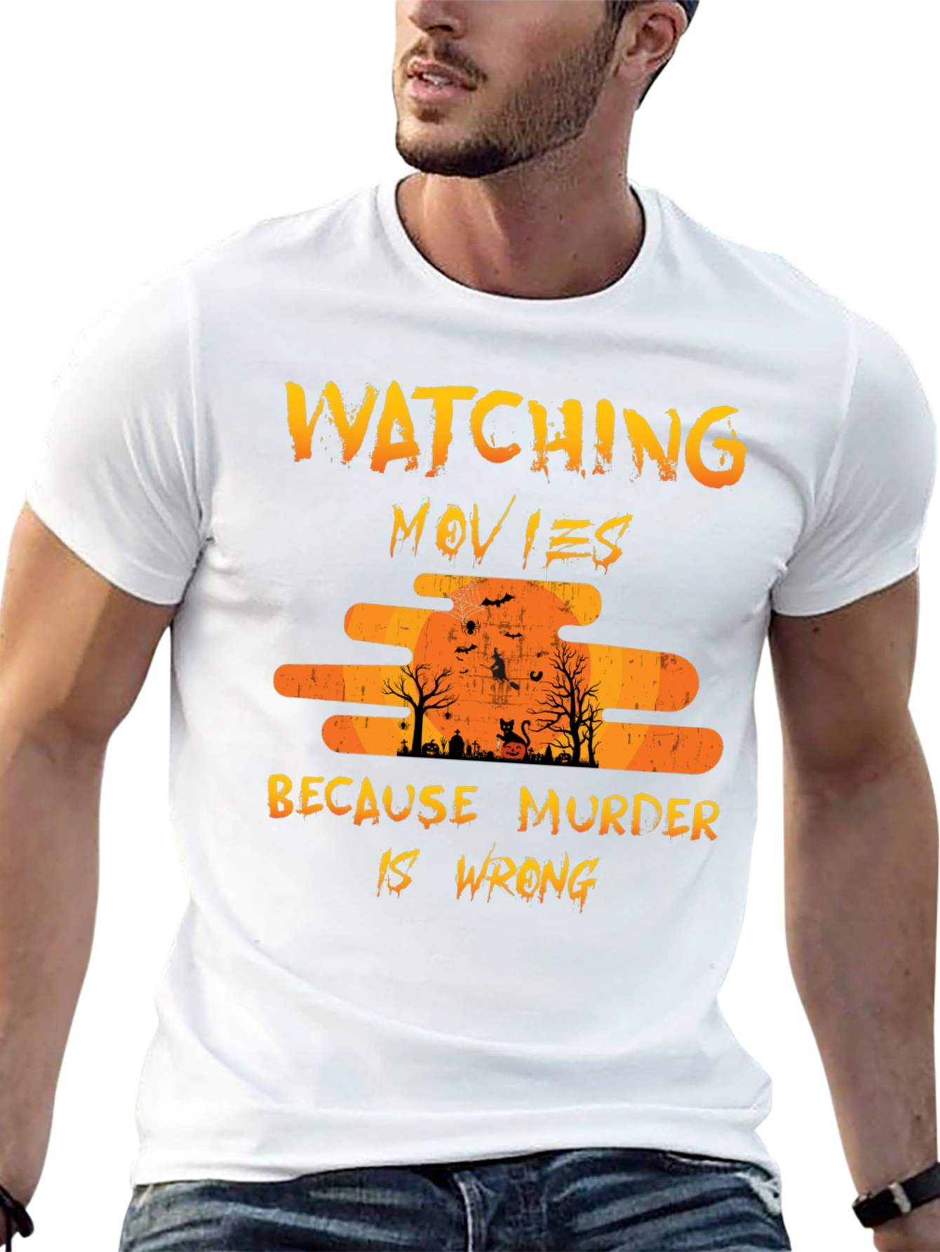 Watching Movies Because Murder Is Wrong T-Shirt