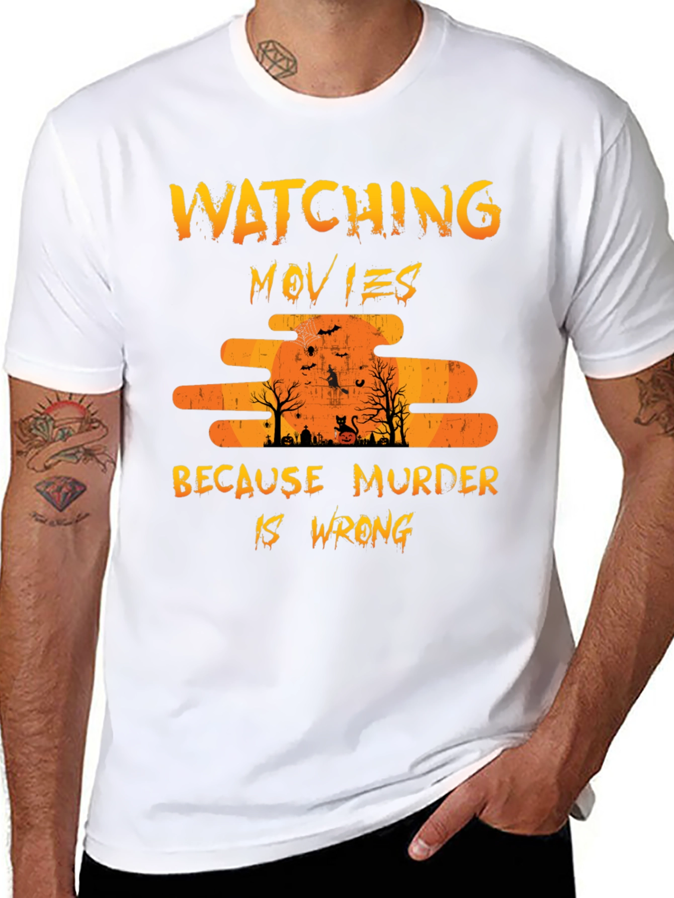 Watching Movies Because Murder Is Wrong T-Shirt