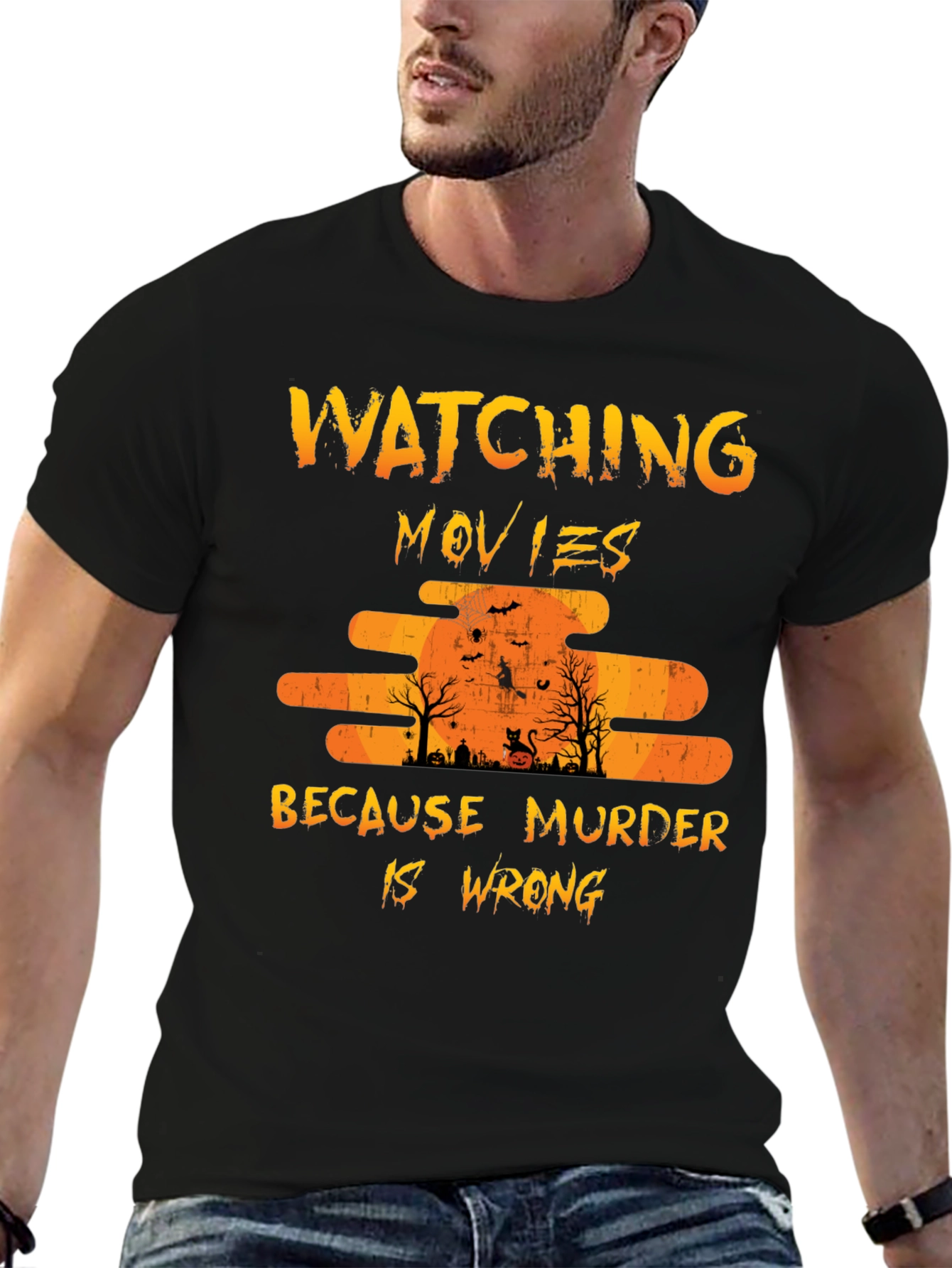 Watching Movies Because Murder Is Wrong T-Shirt