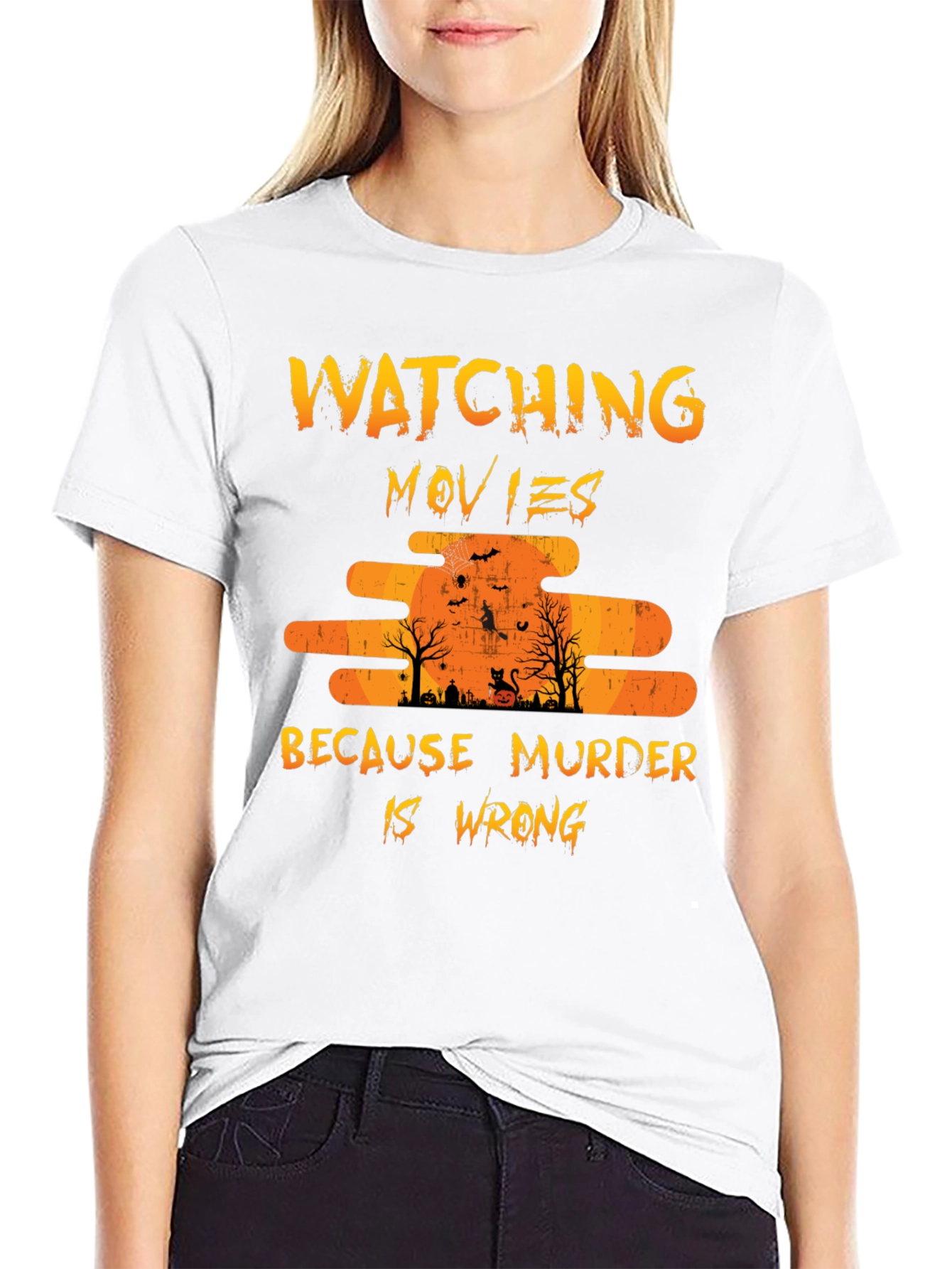 Watching Movies Because Murder Is Wrong T-Shirt
