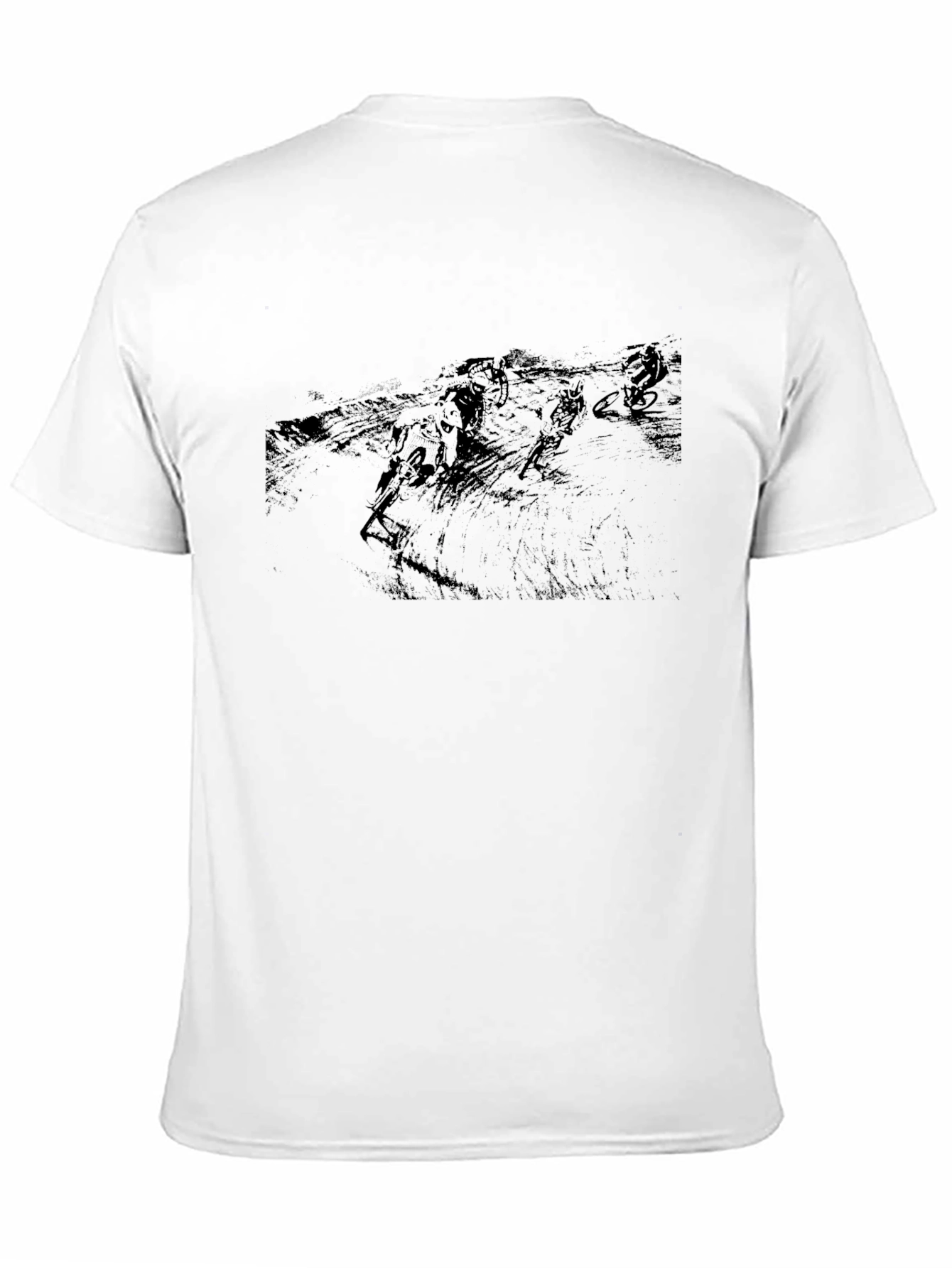 Black Graphic Tee - Cyclocross Design