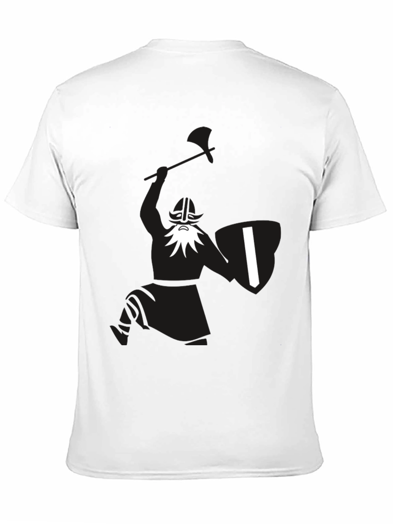 Viking Warrior Graphic Black T-Shirt