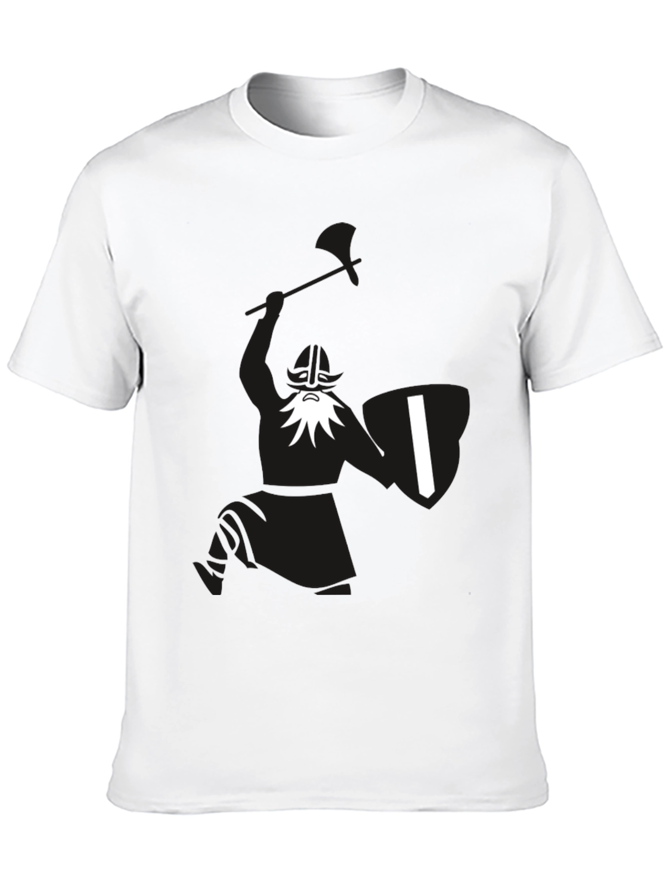 Viking Warrior Graphic Black T-Shirt