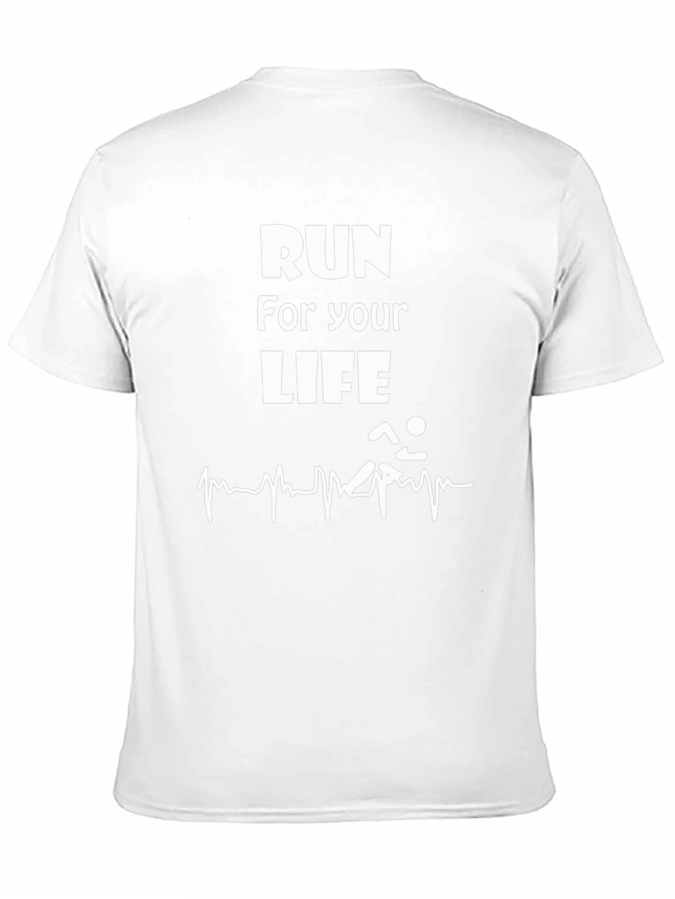 Run For Your Life Graphic Tee - Black