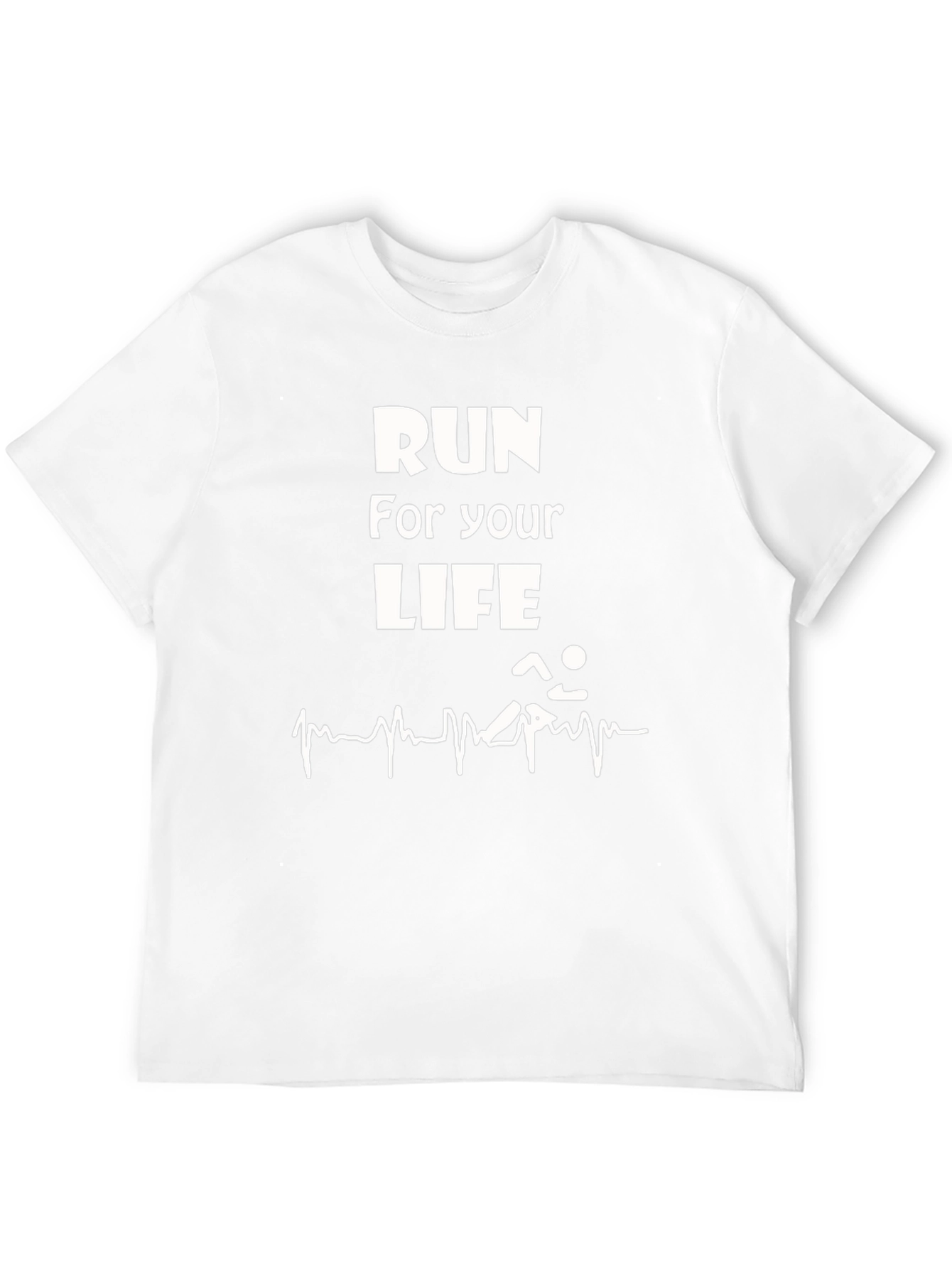 Run For Your Life Graphic Tee - Black