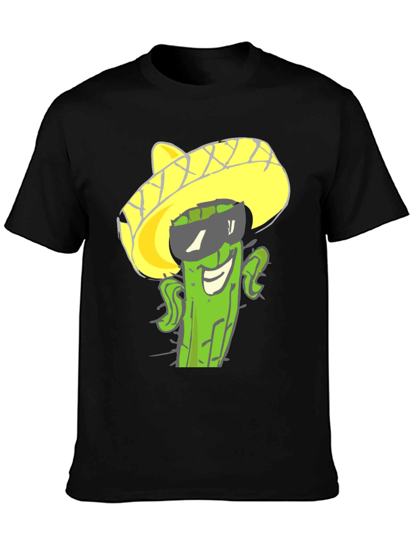 Cactus Sombrero Graphic Tee - Cool Summer Style