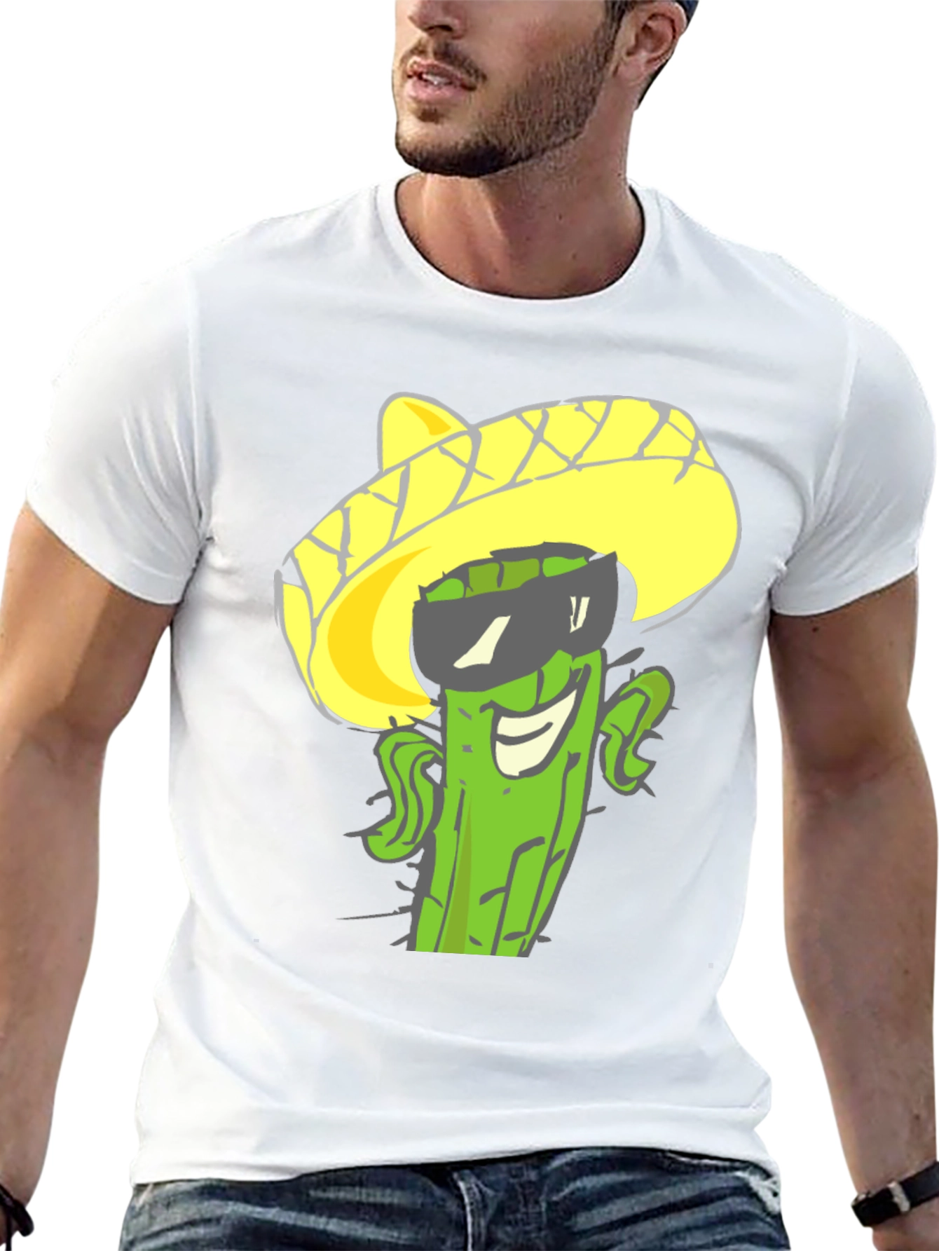 Cactus Sombrero Graphic Tee - Cool Summer Style