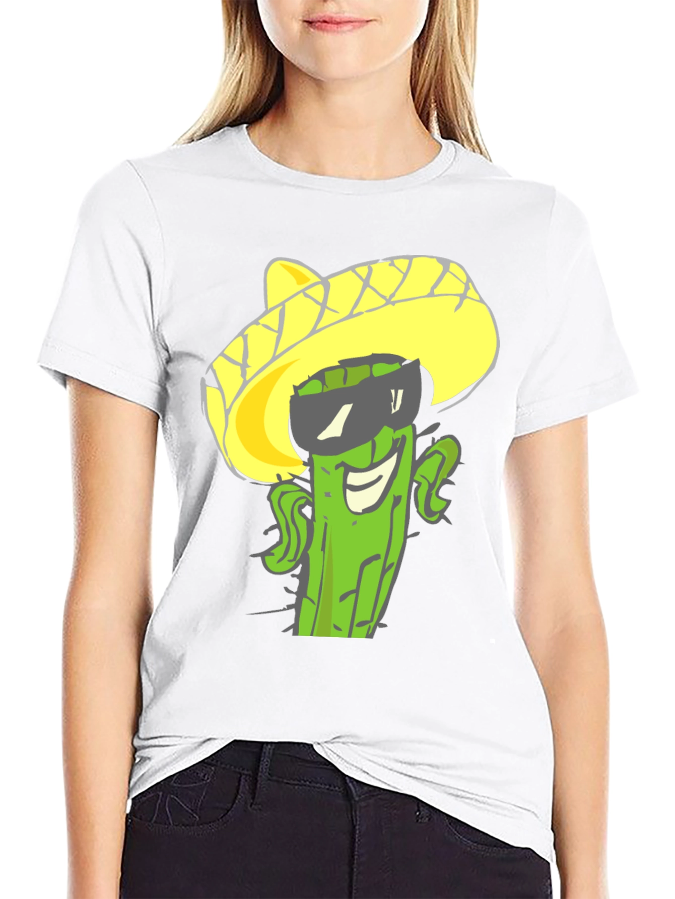 Cactus Sombrero Graphic Tee - Cool Summer Style