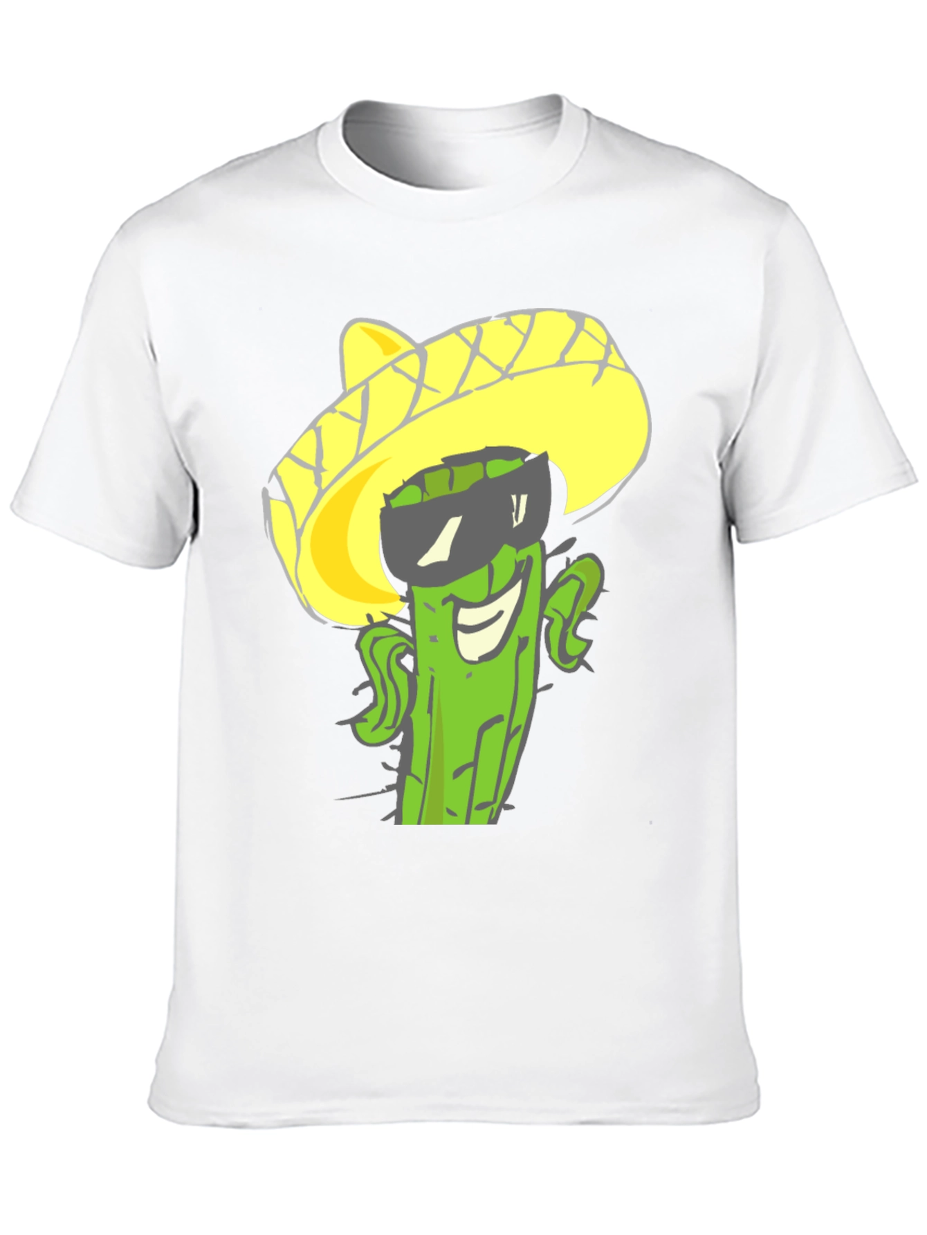 Cactus Sombrero Graphic Tee - Cool Summer Style