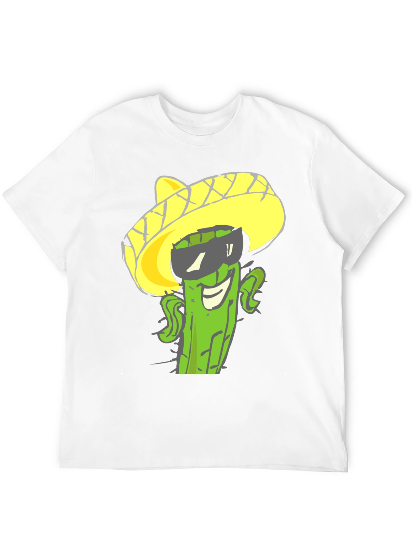 Cactus Sombrero Graphic Tee - Cool Summer Style