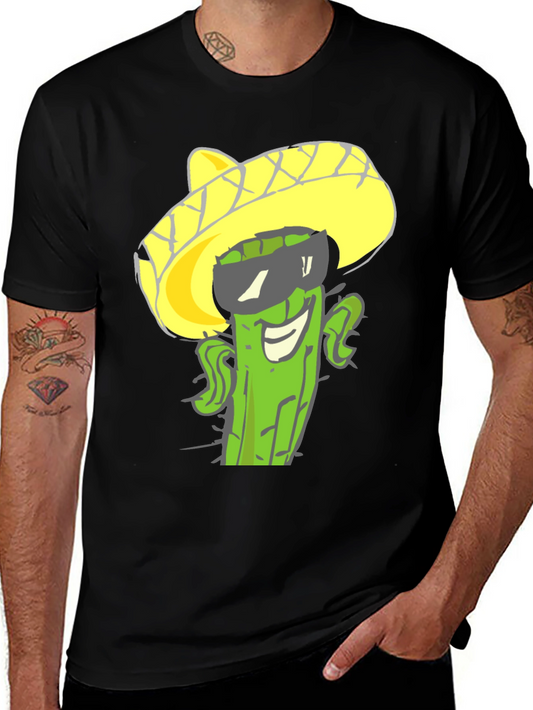 Cactus Sombrero Graphic Tee - Cool Summer Style