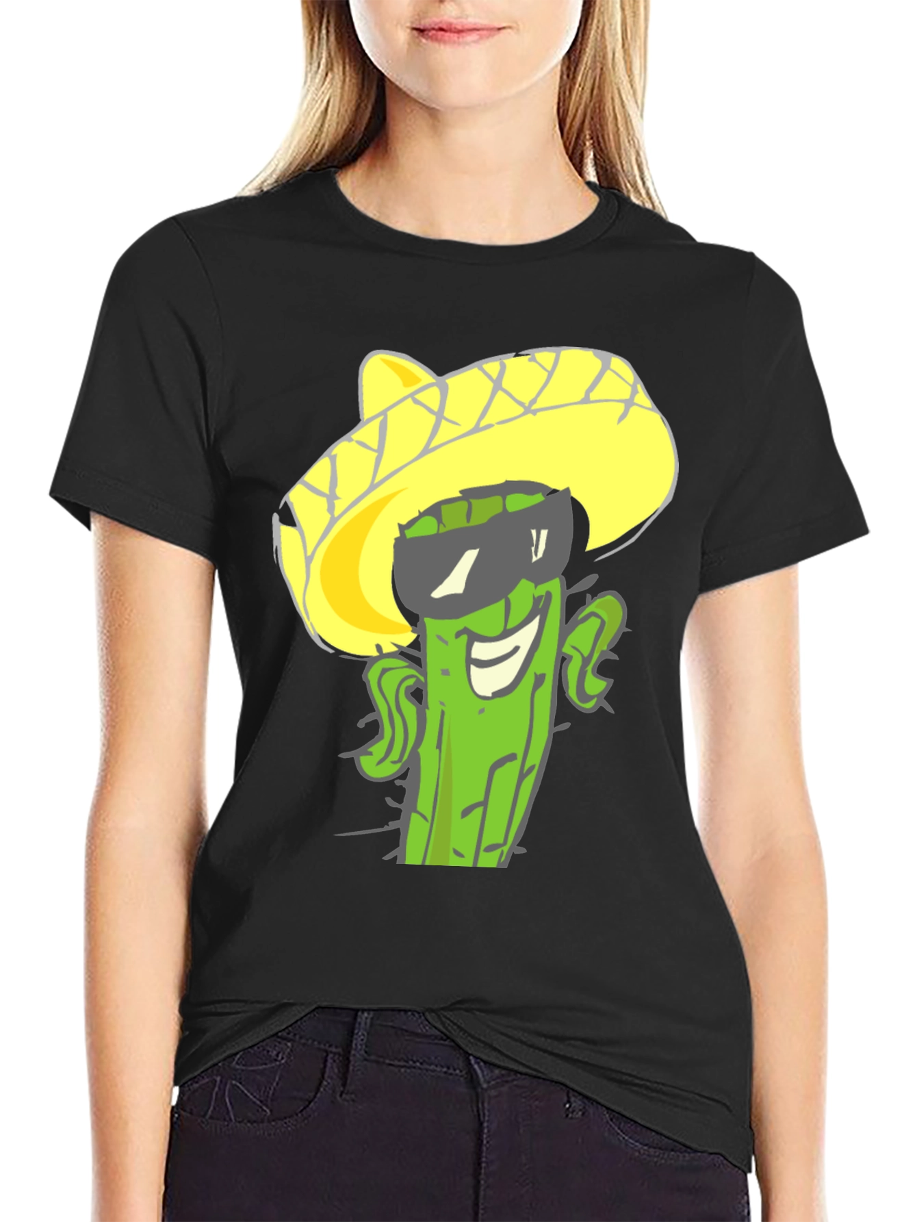 Cactus Sombrero Graphic Tee - Cool Summer Style