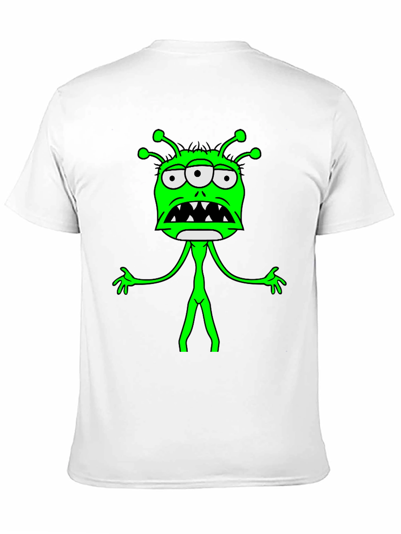 Three-Eyed Alien Graphic Tee - Black