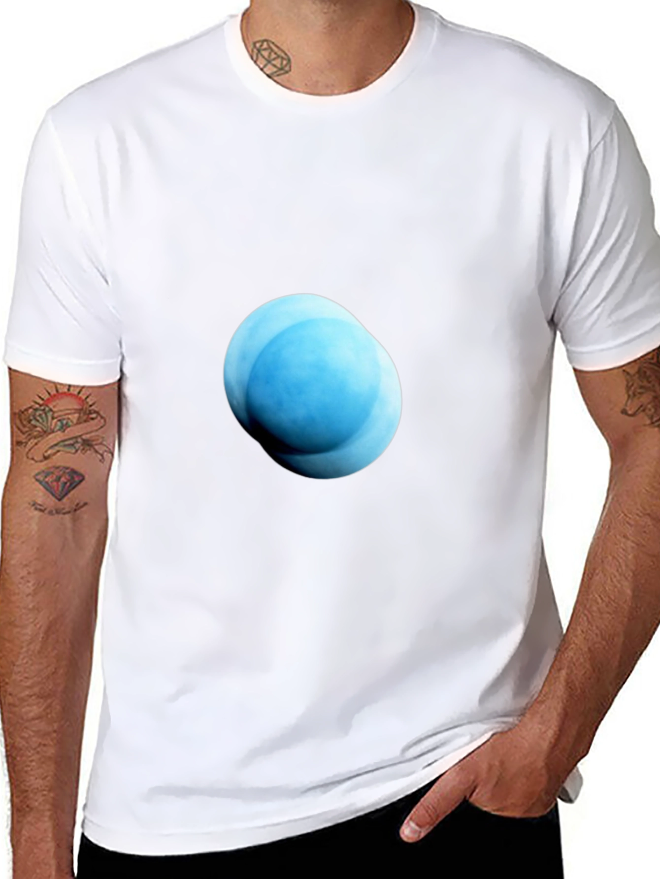 Uranus Graphic Black T-Shirt