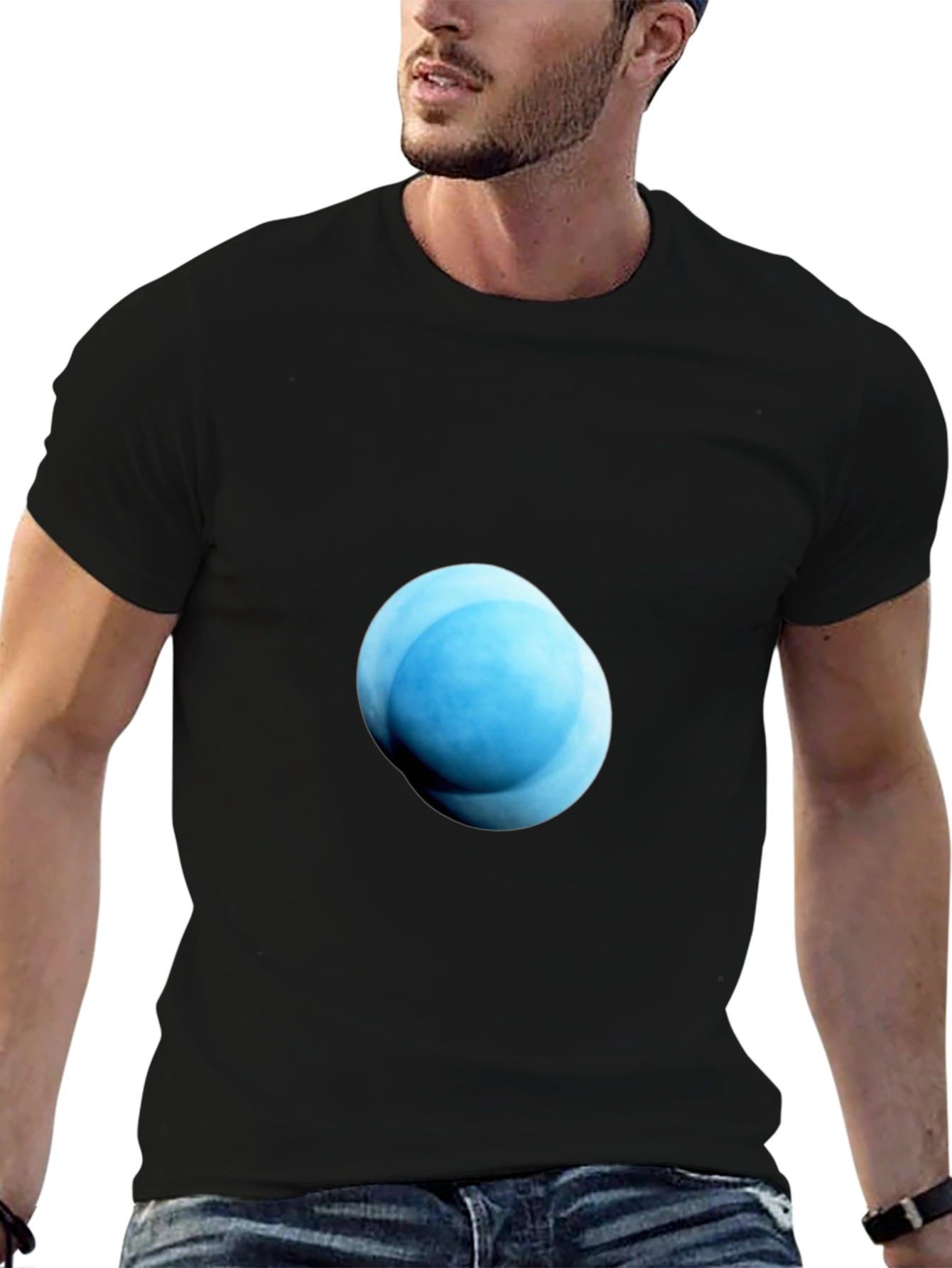 Uranus Graphic Black T-Shirt