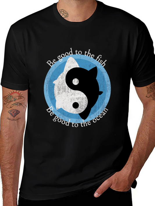 Yin Yang Fish Graphic Tee - Good to the Ocean T-Shirt