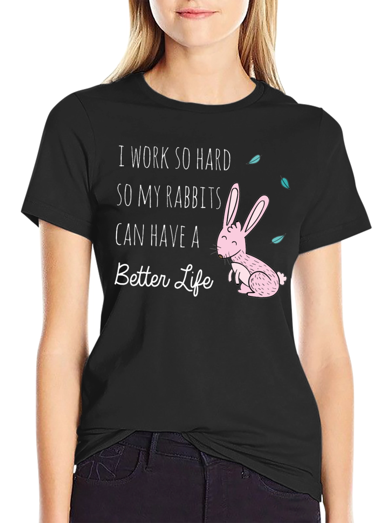 Rabbit Lover Graphic T-Shirt