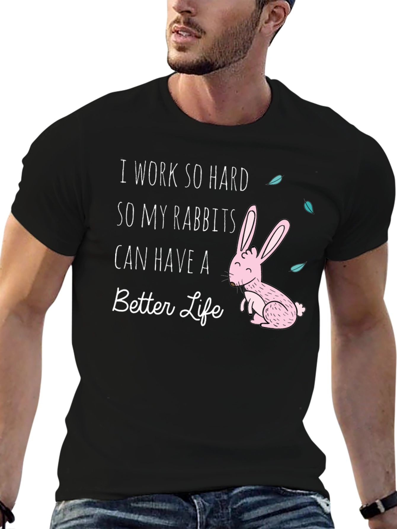 Rabbit Lover Graphic T-Shirt