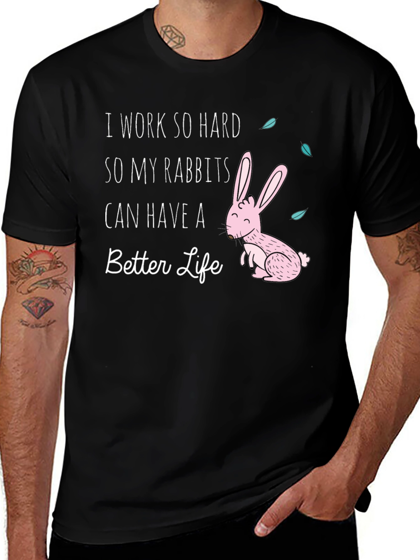 Rabbit Lover Graphic T-Shirt