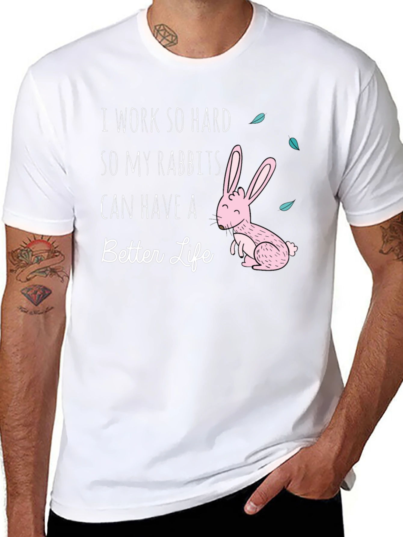 Rabbit Lover Graphic T-Shirt