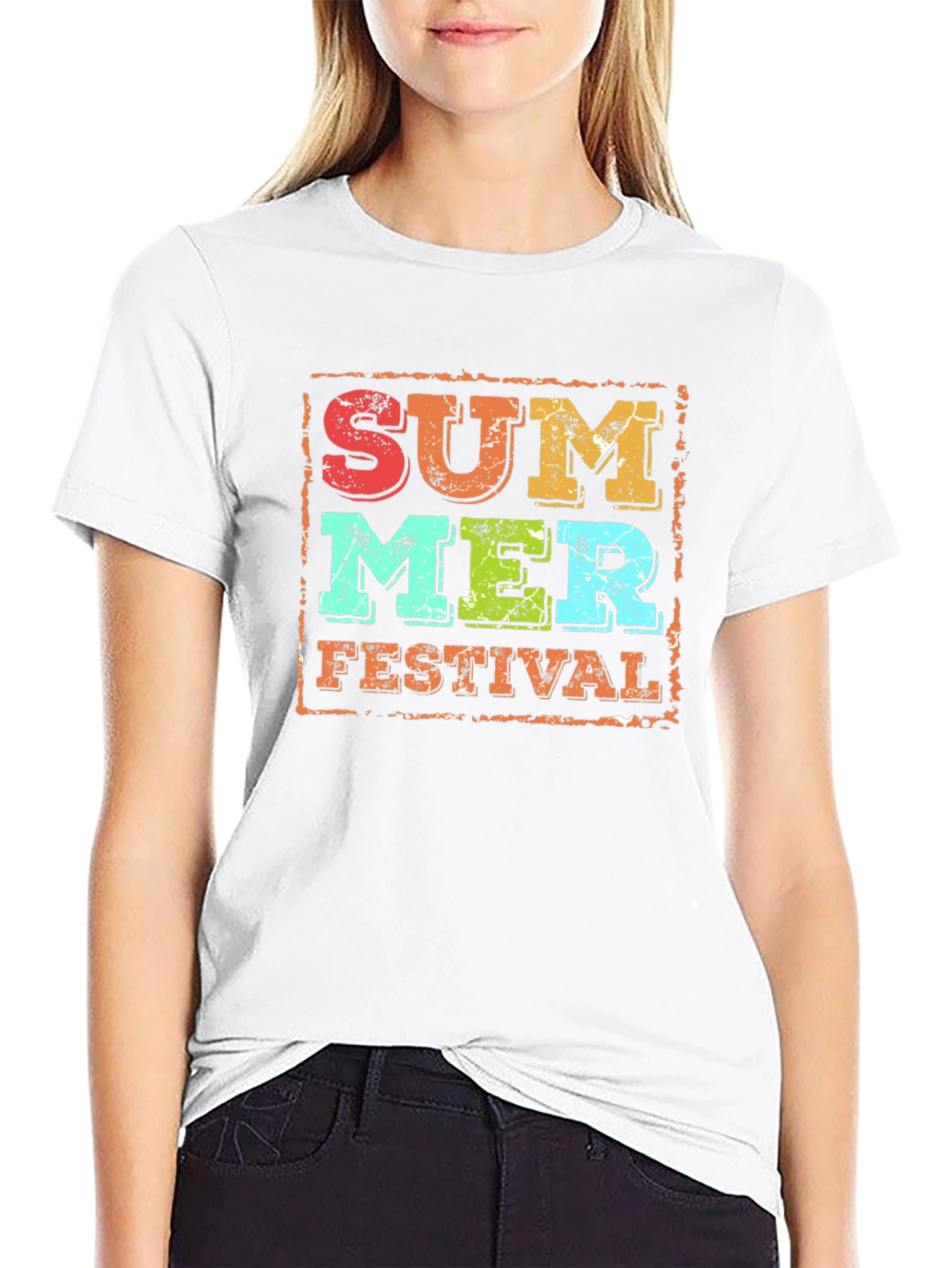 Summer Festival Graphic Tee - Retro Design