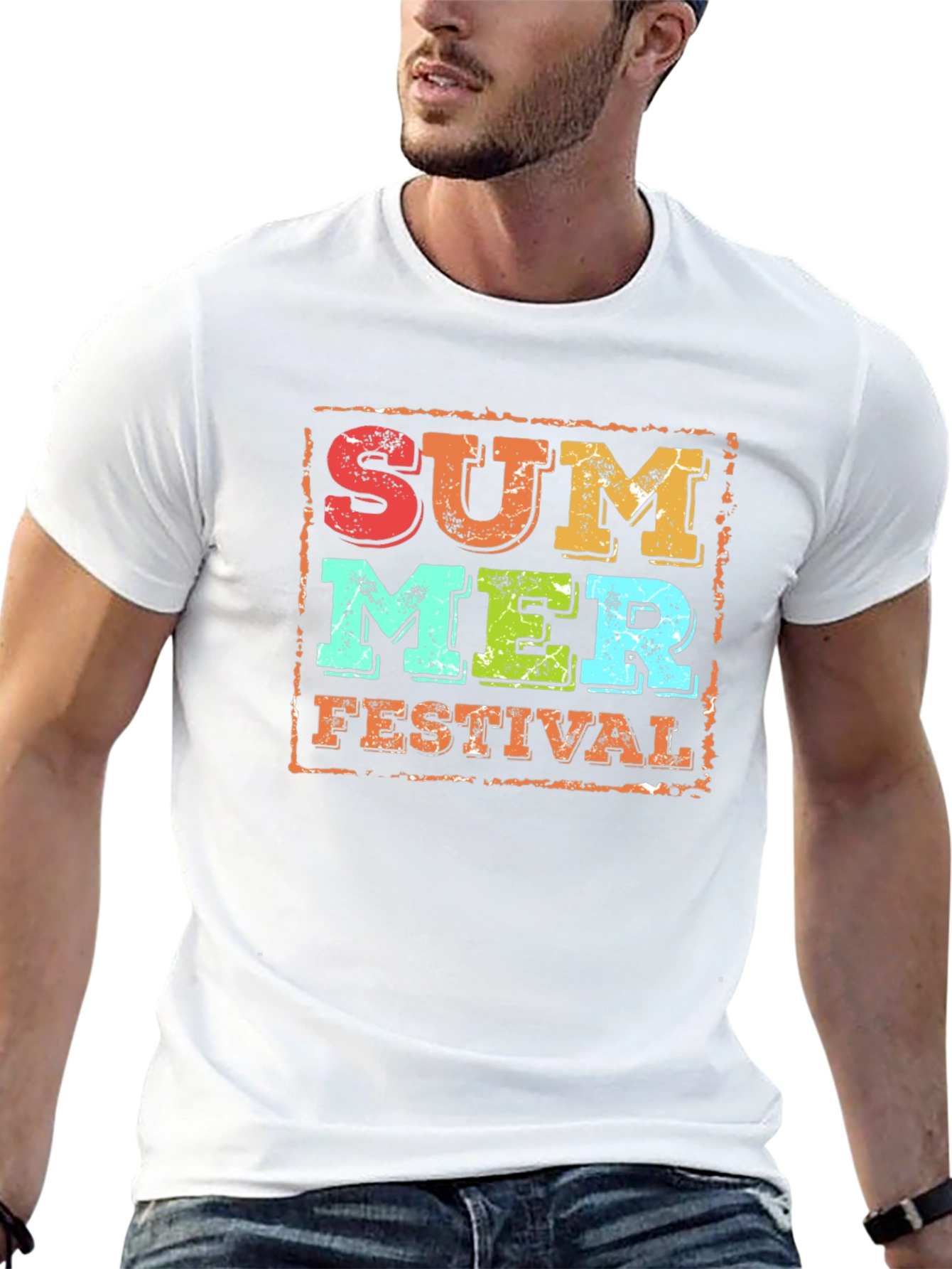 Summer Festival Graphic Tee - Retro Design