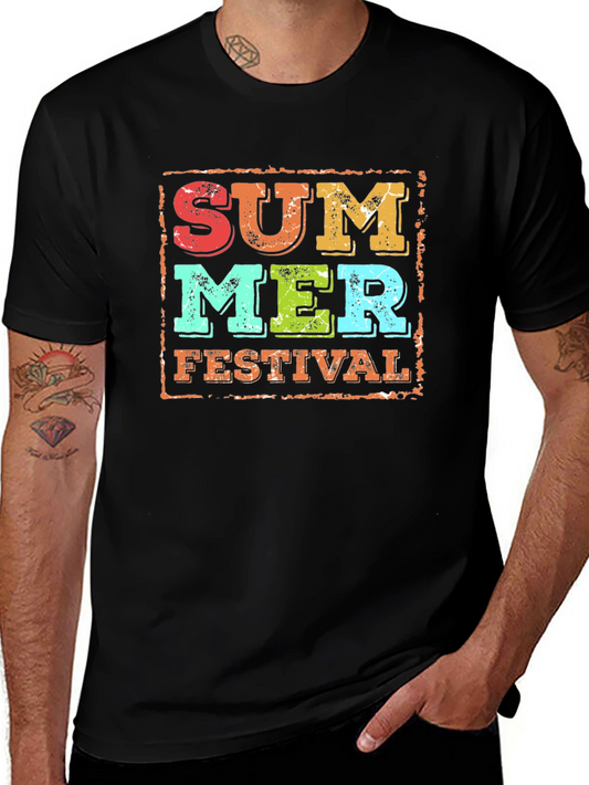 Summer Festival Graphic Tee - Retro Design