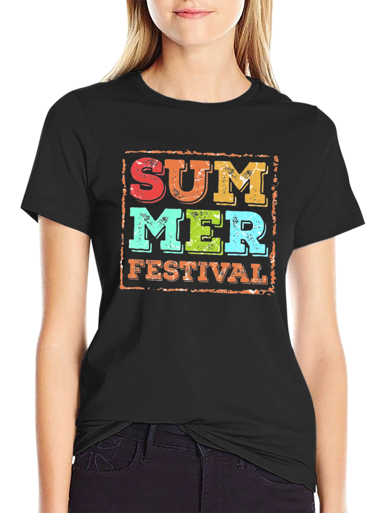 Summer Festival Graphic Tee - Retro Design
