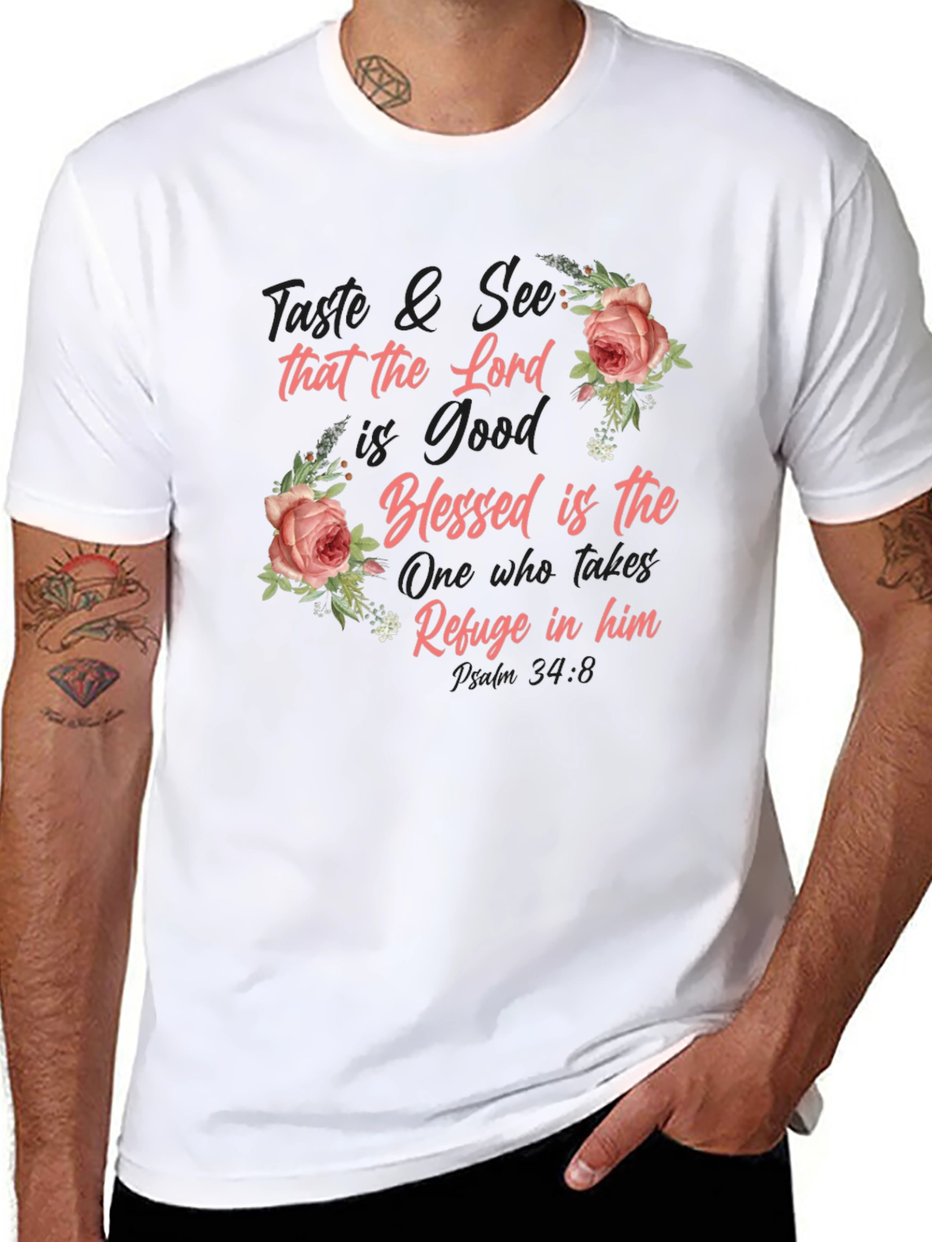 Taste and See Floral Graphic Tee
