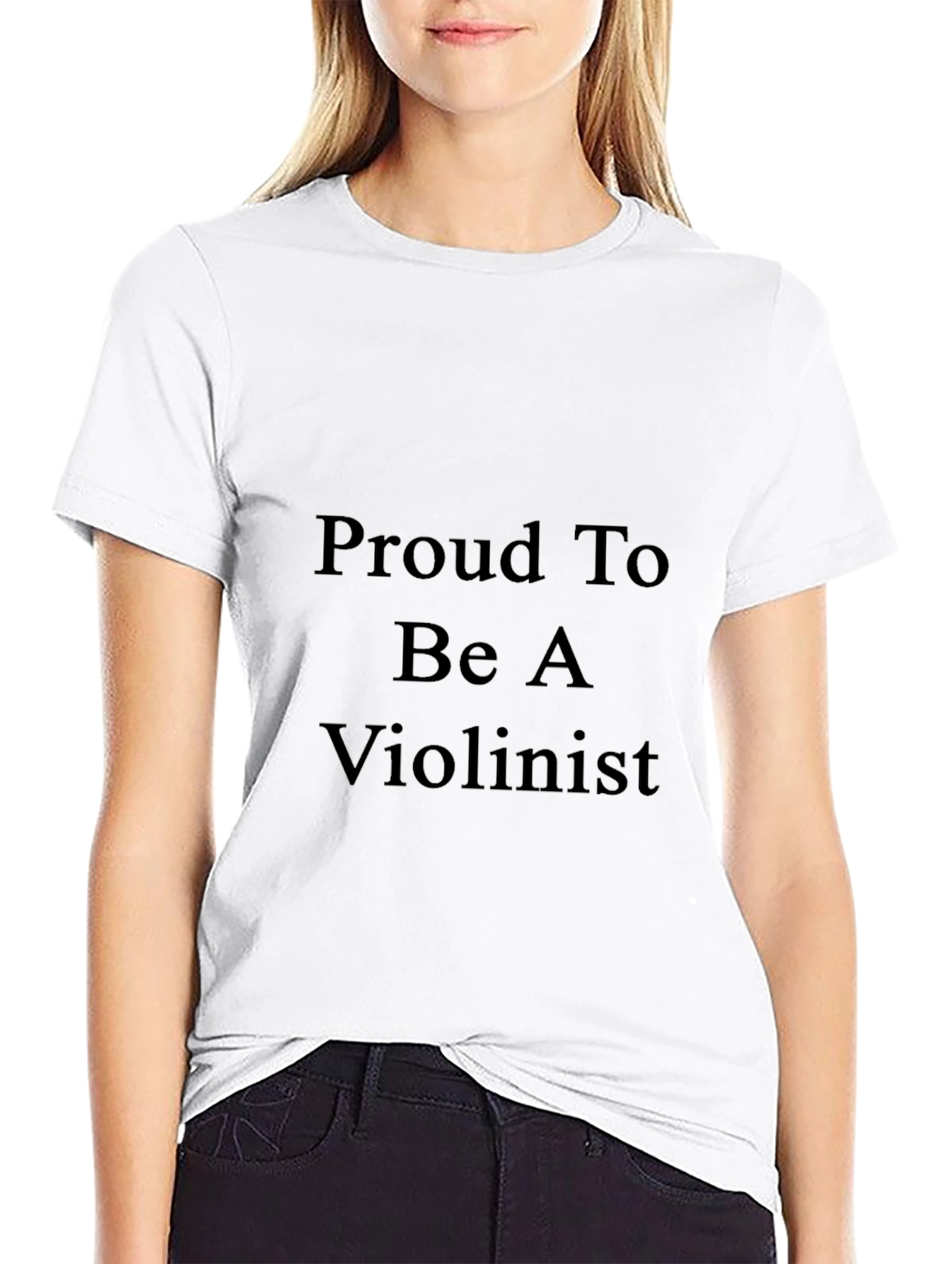 Proud Violinist Black T-Shirt