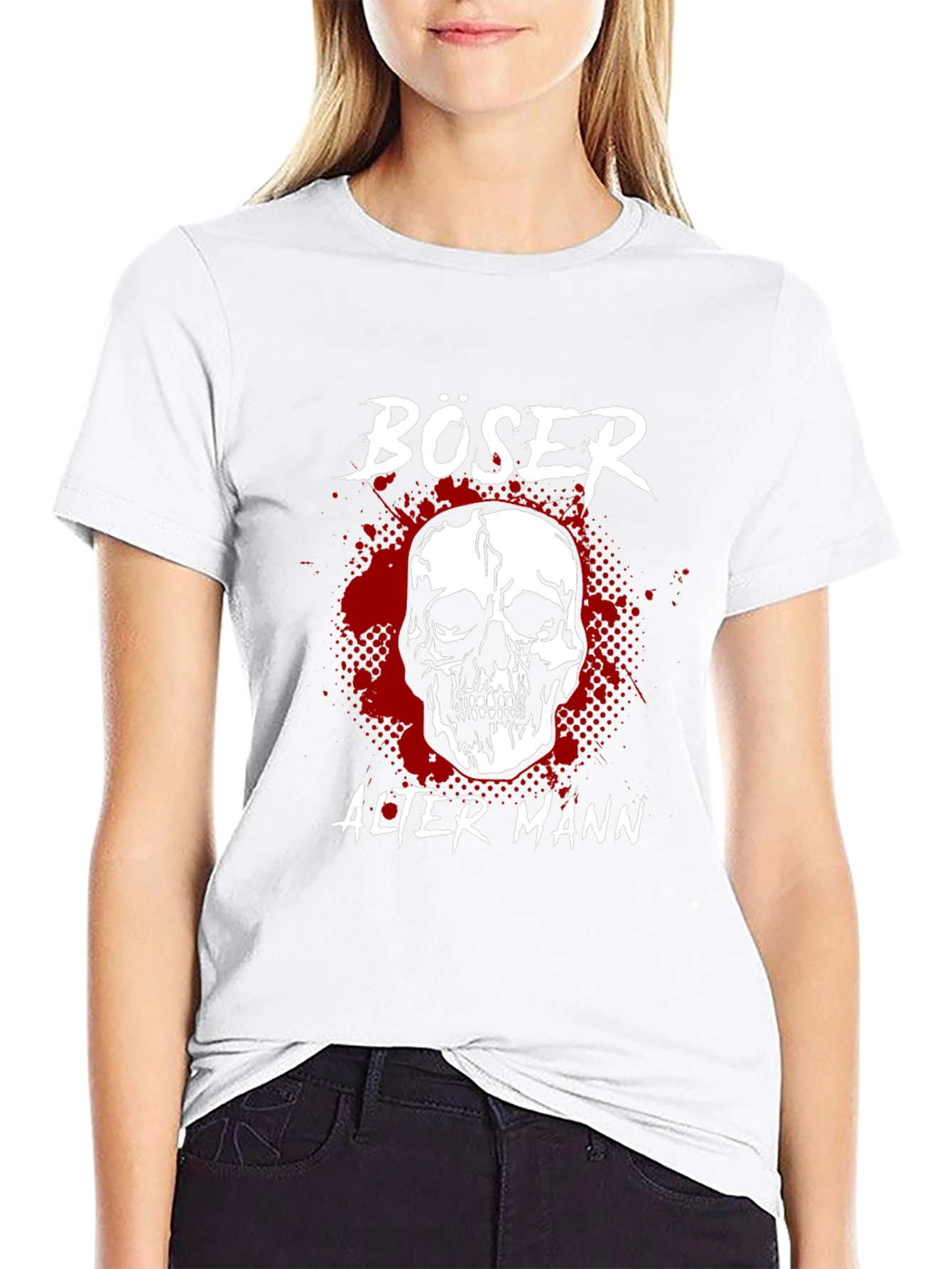 Böser Alter Mann Skull Graphic Tee