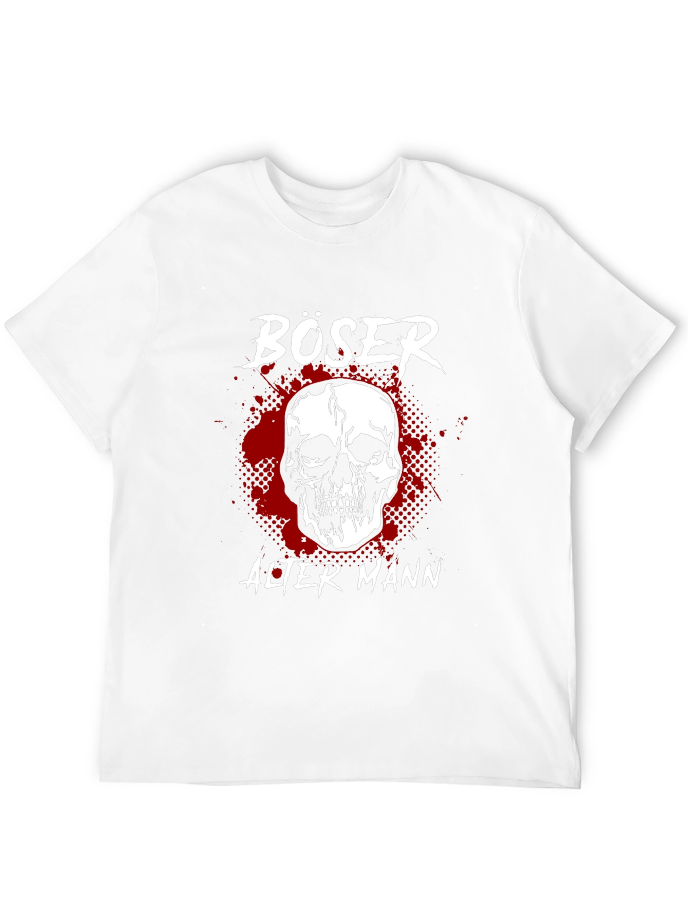 Böser Alter Mann Skull Graphic Tee