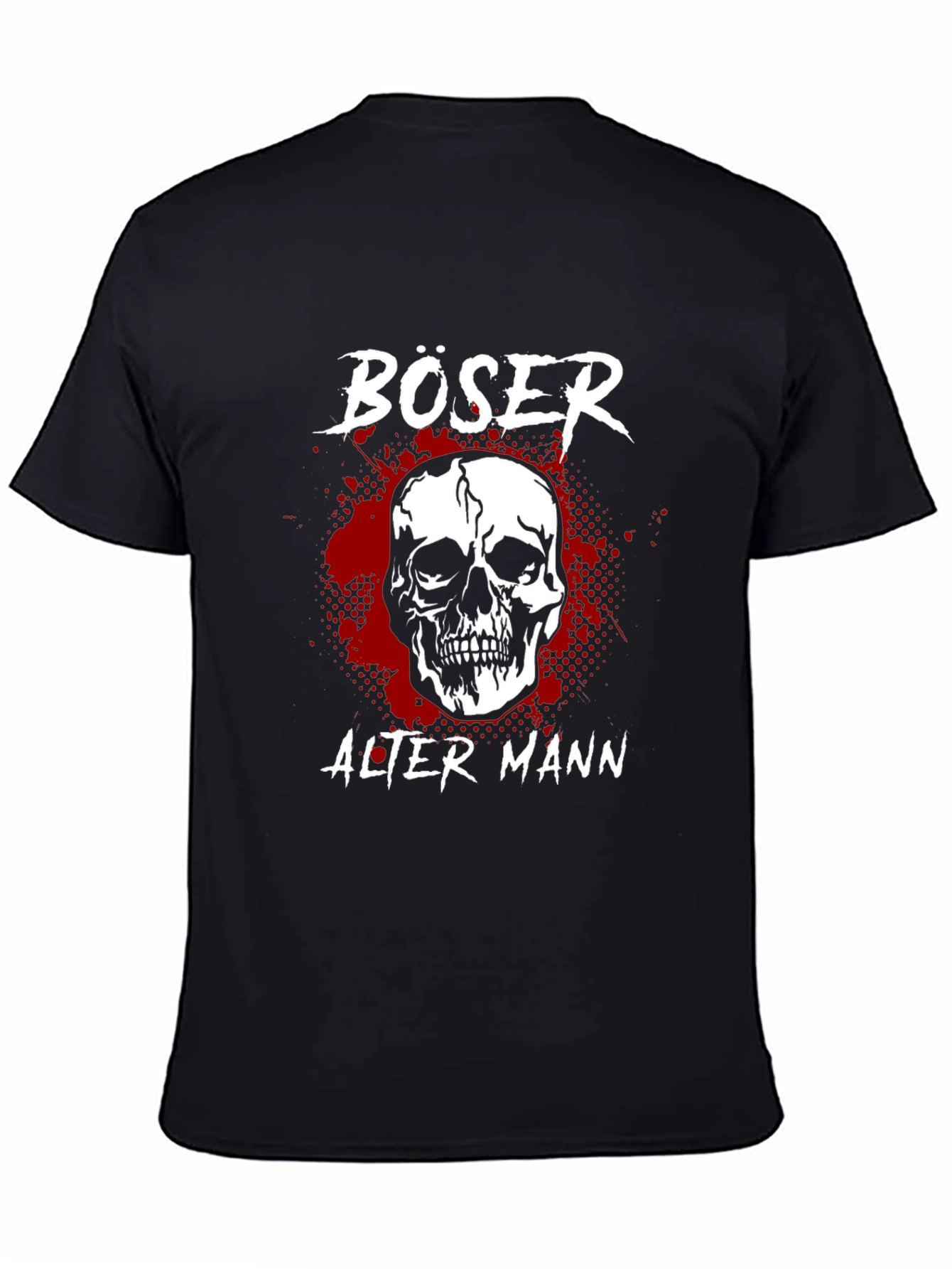 Böser Alter Mann Skull Graphic Tee