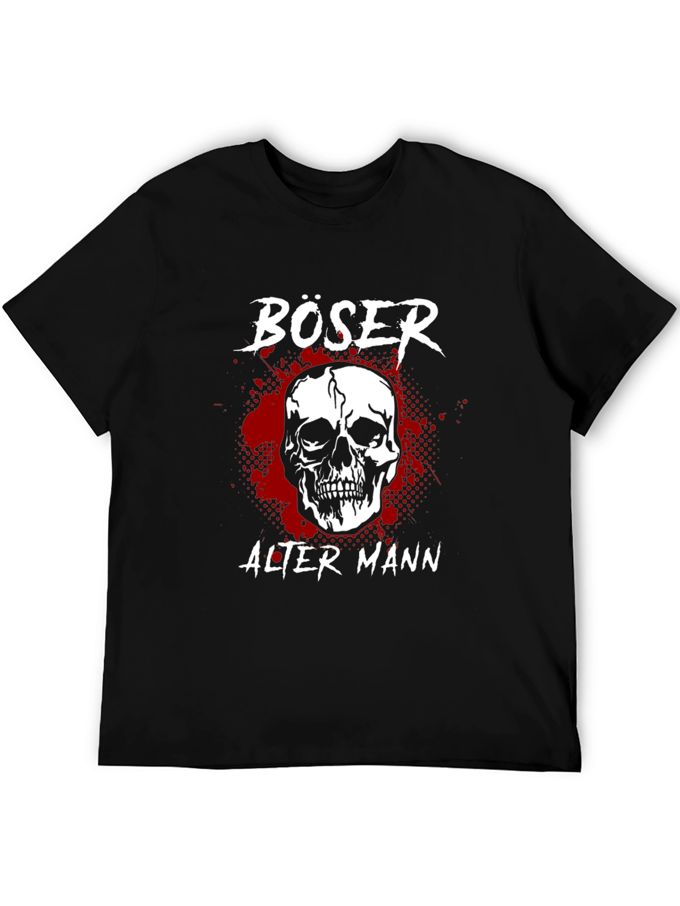 Böser Alter Mann Skull Graphic Tee